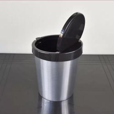 Imagem de Lixeira De 10 Litros Inox Automática Tampa Click Label - Onixlimp