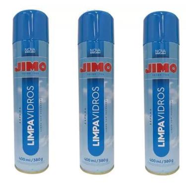 Imagem de Kit 3 Limpa Vidros Jimo 400ml Limpeza Profissional 