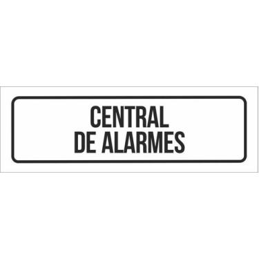 Imagem de Placa De Sinalização Setor - Central De Alarmes-23X9 - Sinalizo