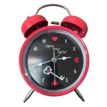 Imagem de Relógio Despertador Analógico, Silencioso, Vintage - Tesla Store