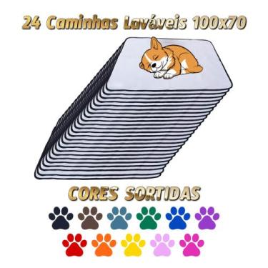 Imagem de 24 Caminhas para Cães e Gatos Dobrável 200 Lavagens 100x70 Sortido Ant