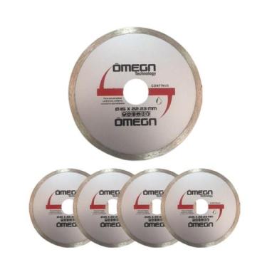 Imagem de 5 Pcs Disco de Corte Diamantado 115 X 22,23 mm Esmerilhadeira  - OMEGA