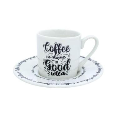 Imagem de Conjunto De Xícaras De Porcelana Café Da Manhã Coffee Good Idea - 12 P