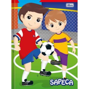 Imagem de Caderno Brochura Pequeno Capa Dura 96 Folhas Sapeca Masculino Tilibra