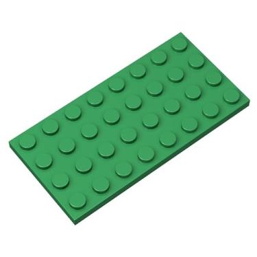 Imagem de Classic Green Plates Bulk, Green Plate 4x8, Building Plates Flat 20 Piece, Compatible with Lego Parts and Pieces: 4x8 Green Plates(Color: Green)