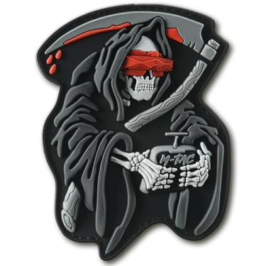 Imagem de M-Tac Remendos de moral PVC 3D - adesivos táticos para colete, mochilas, chapéus emblema de caveira do exército dos EUA - Patch tático de gancho militar fixadores FPV operador (preto)