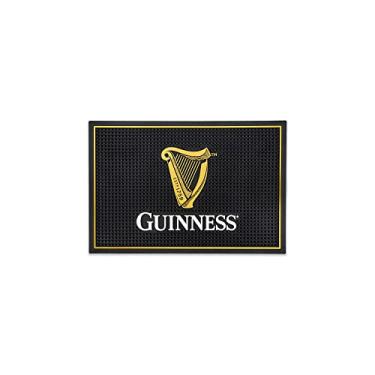 Imagem de LORD'S ROCKS Guinness Bar e tapete de derramamento para bancadas | Tapete de barra de borracha irlandesa para gotejamento com logotipo Guinness Harp | Tapete profissional de serviço de bar com cerveja