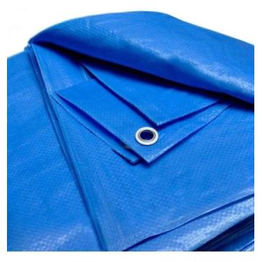 Imagem de Lona de rafia com polietileno  5x3.5 cor azul 330 micras. - PROCOPIO