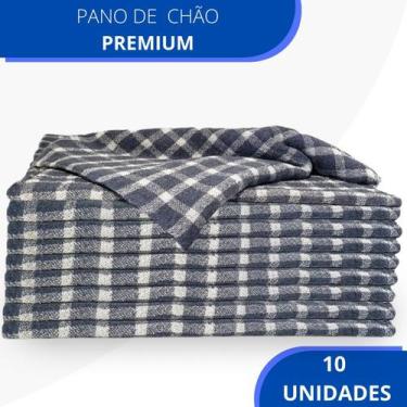 Imagem de Pano De Chão Xadrez Grande Saco Duplo Algodão Atacado 10 Unidades - Ve