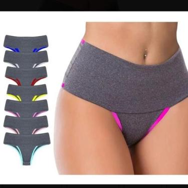 Imagem de Calcinha cinta em suplex,cos alto,compressão na barriga,alta resistenc