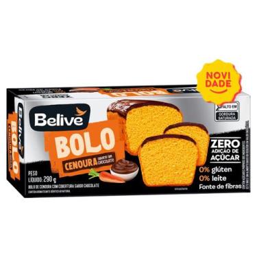 Imagem de Bolo Sem Glúten, Sem Açúcar, Sem Leite de Cenoura com Chocolate Belive