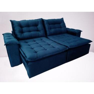 Imagem de Sofá Dubai Bless Estofados com 2,50 m retrátil e reclinável no veludo 