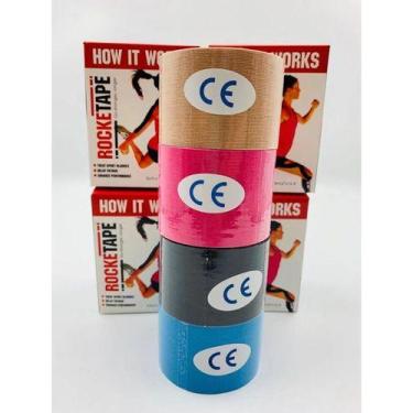 Imagem de Fita De Kinesio Kinesiologic Tape Profissional - oem, PRETA