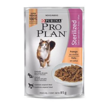 Imagem de Proplan Gatos Sachê Sterelized Frango 85g, Frango