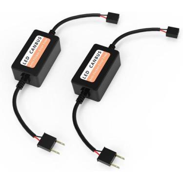 Imagem de Par Canceller Adaptador Canbus Resistor Lampada de Led H1 H3 - Autovex