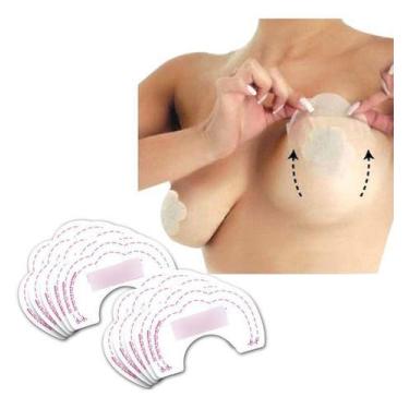 Imagem de Sutiã Adesivo Levanta Peito Sutiã Magico Bare Lifts 5 Pares - oem