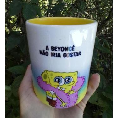 Imagem de CANECA PERSONALIZADA BOB ESPONJA XICARA CERAMICA PORCELANA Personagem 