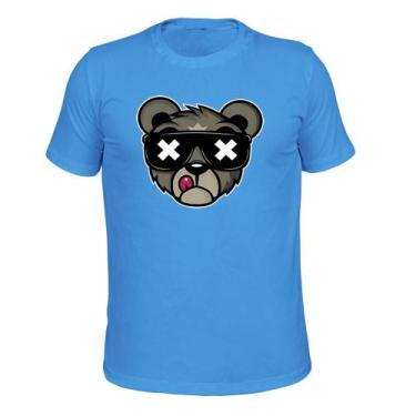 Imagem de Camiseta Plus Size Várias Cores Tecido Macio Estampada Urso Bolado - S