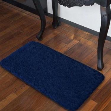 Imagem de Tapete Pele De Coelho Antiderrapante Retangular Melody 47x90cm - Jolit