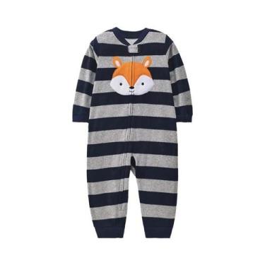 Imagem de Macacão de Lã Unissex para Bebê - Pijama com Zíper para Primavera/Outo