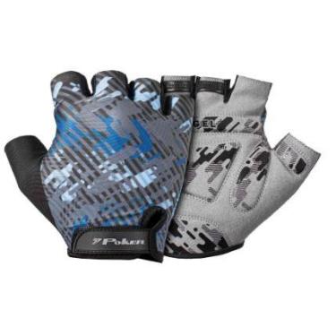 Imagem de Luva Bike Poker Antishock Gel Energy - Preto/Azul/Cinza - M (BR), M (B