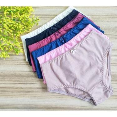 Imagem de Kit 3 Calçola De Algodão Senhora Calcinha Pala Larga Confortável - Nov