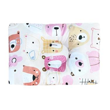 Imagem de Travesseiro Anatômico Modelador Cabeça Chata Para Bebê Menina Menino -