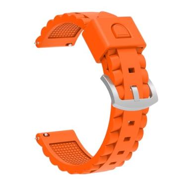 Imagem de Pulseiras esportivas de silicone de liberação rápida para homens e mulheres de 20 mm, 22 mm, 24 mm, para relógio Samsung Galaxy Watch para relógio Garmin e mais, preta, cinza, laranja, azul marinho
