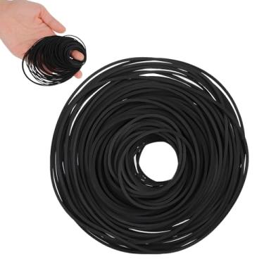 Imagem de 100 peças de correias de borracha, gravador de cassete, reparo, manutenção, mistura de fita cassete plana, correias de borracha de 26 a 120 mm, correias para gravador de cassetes de DVD CD LD LD VCR