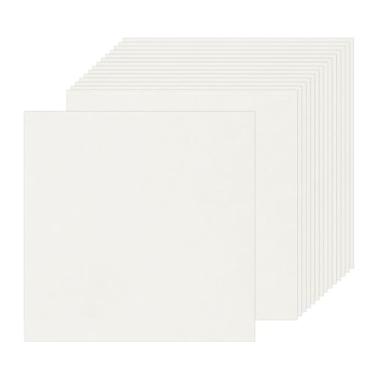 Imagem de Rebower 50 folhas de papel pergaminho envelhecido 200 g/m², folha de papel vintage, [para certificado, convite, envelope] - 30 x 30 cm/cinza claro