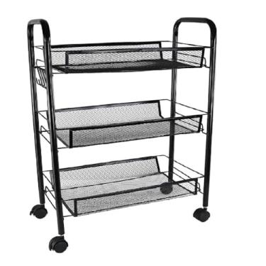 Imagem de Carrinho Organizador Fruteira Inox Multiuso 63x27x44cm - Wincy - IXD01122