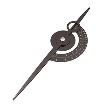 Imagem de Newmind Régua de sobrancelha de aço inoxidável, régua de sobrancelha de escala precisa, ferramenta de medição de sobrancelha permanente microblading, ferramentas de medição de maquiagem – preta