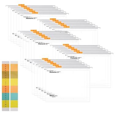Imagem de 30 pastas de arquivo PP para pendurar, tamanho carta, pastas suspensas transparentes com abas, pastas de arquivos para arquivo, arquivos pendurados para arquivos volumosos, tabelas médicas,