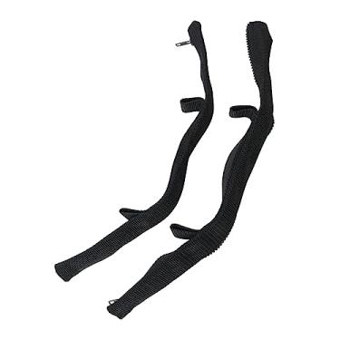 Imagem de Correias limitadoras de porta resistentes para Jeep Wrangler JK JKU 2007-2018 - Correia de nylon com alças de retenção de porta de costura reforçada - Proteção de chicote de porta para veículos