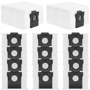 Imagem de Bluearks 14 peças combinadas com Dreame D10 Plus Gen 2 Robot Vacuum Auto-Esvaziamento Bas, grande capacidade de 3,2 litros, sacos de pó descartáveis selados em quatro camadas, 9 semanas