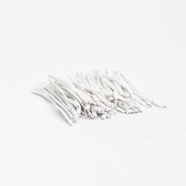Imagem de Amarrilho / Lacre / Fecho / Arame 14cm Branco - 1kg (1000un) - TAMAROZ