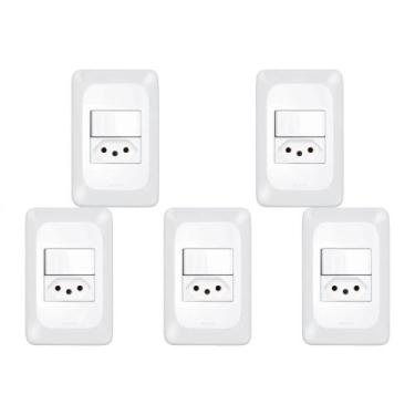 Imagem de Kit C/5 - Pial Conjunto  Pop 4X2 1S+1T 10A Lgx103 - Pial legrand