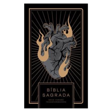 Imagem de Bíblia Nvt Coração All Black - Letra Normal