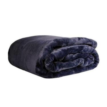 Imagem de Cobertor Queen Corttex Manta Turim 220x240 cm Marinho - 0701