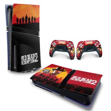 Imagem de Adesivo Compatível PS5 Pro Adesivo Horizontal - Red Dead Redemption 2 