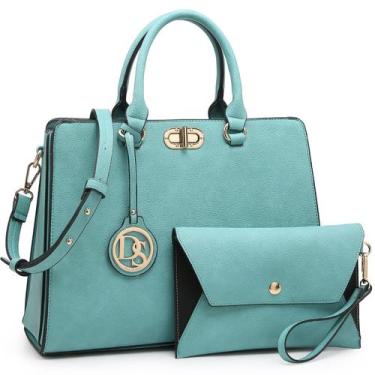 Imagem de Bolsa de trabalho feminina Dasein, sacola com conjunto de embreagem