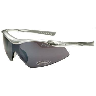 Imagem de Óculos de sol JiMarti TR22 Sport Wrap TR90 inquebrável, Silver Grey & Smoke, unisex