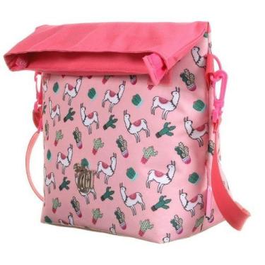 Imagem de Lancheira Térmica Cooler Capricho DMW 11849 Lhama, Rosa