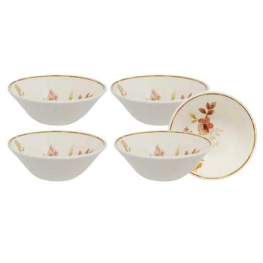 Imagem de Jogo Kit 4 Tigelas Cumbuca 500ml Bowl Cerâmica Caldo Sopa Chá Das 5 Bi