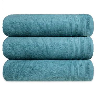 Imagem de Kit 3 Toalha Gigante Banhão Fio Penteado 100% Algodão Twist - Central 