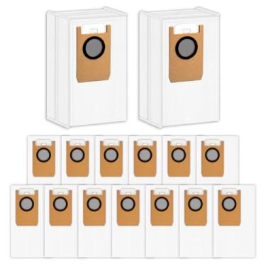Imagem de (Pacote com 15) Sacos de pó de substituição Omni S1 Pro compatíveis com Eufy Robot Vacuum Omni S1 Pro estação autovazia, sacos de filtro para aspirador de pó de robô