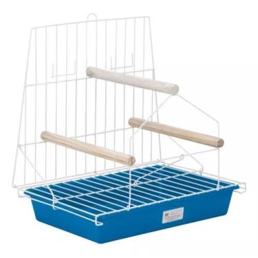 Imagem de Poleiro Dobrável 3 Pontas para Pássaros - MONACO, Azul