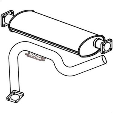 Imagem de Kit Descarga Silencioso + Tubo 17.210 2000... Motor Cummins - Genérico