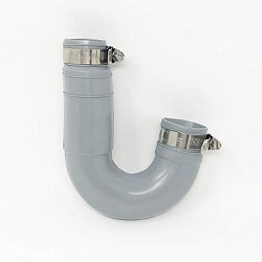 Imagem de PF WaterWorks PT5076Cinza Borracha Flexível Curva em J com Acoplamento para Cozinha e Banho/Lavatório - Ajuste Universal 3,3 cm ou 3,1 cm Cinza 1 peça