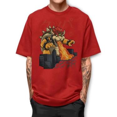 Imagem de Camiseta BOWSER KAIJU Camisa Estampada 100% Algodão - loja dinka, G, V